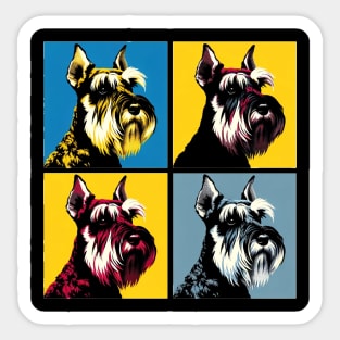 Standard Schnauzer Pop Art - Dog Lovers Sticker